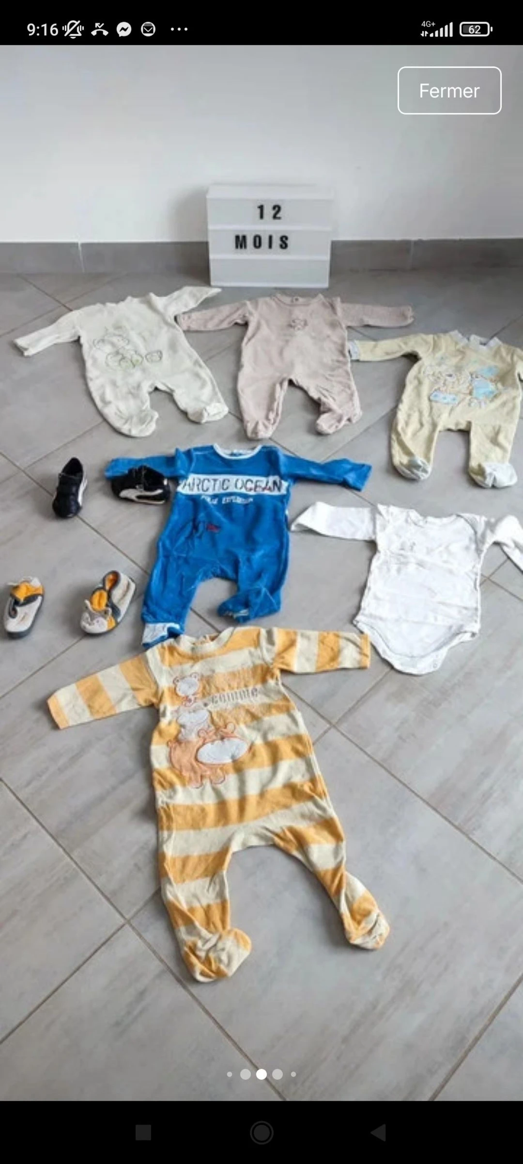Lot de pyjamas 12 mois 